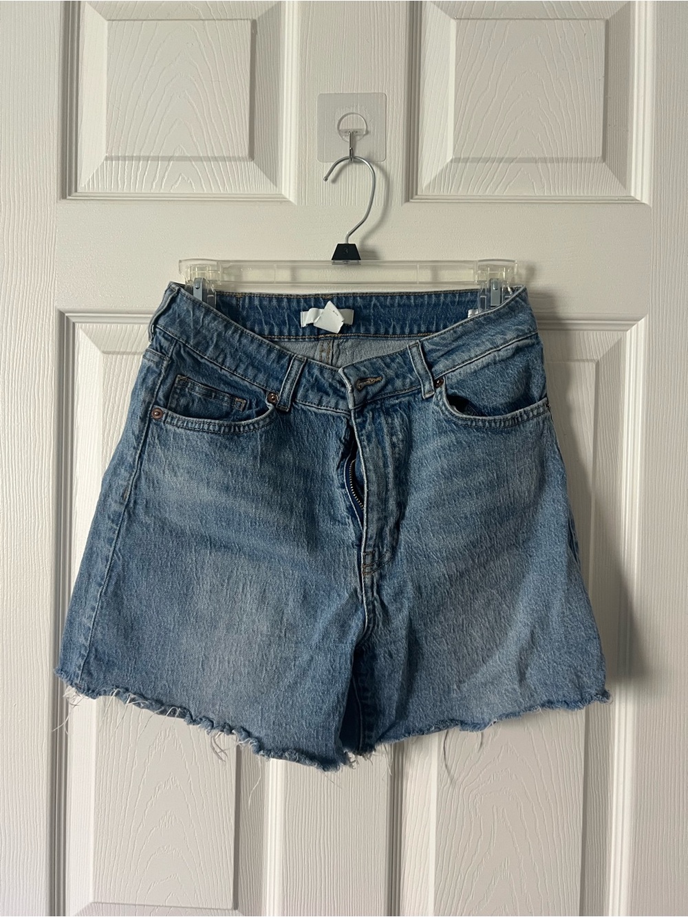 High-Rise Light Blue H&M Denim Shorts